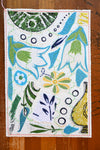 Handmade Card - Vintage Fabric Collage