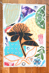 Handmade Card - Vintage Fabric Collage